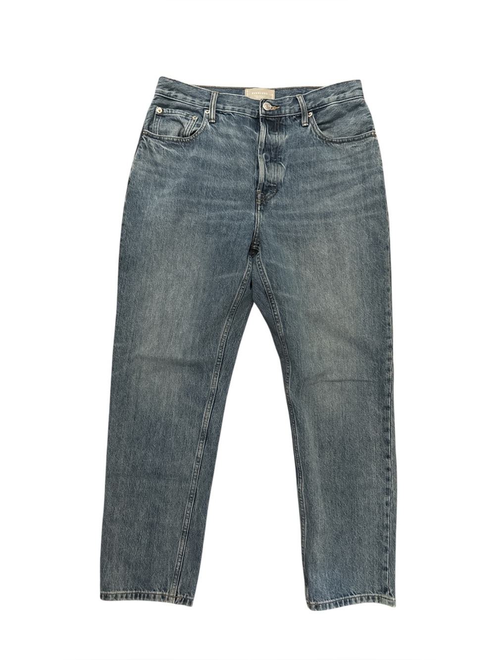 Everlane The 90s Cheeky Denim Jeans Medium Blue Wash Organic Cotton Denim Pants
